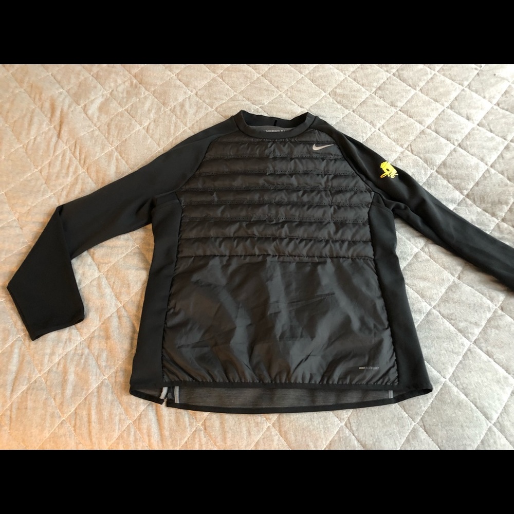 Men’s Nike Golf Aeroloft Oregon Ducks Black Pullover Size Large